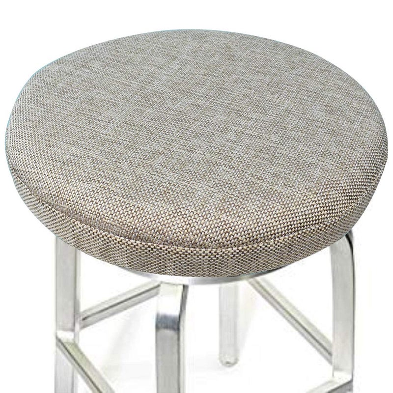 Levoberg Round bar Stool Covers Linen Sponge bar Stool Cushions Round Chair seat slipcovers 13inch/33cm ï¼ƒ2 - Image 1